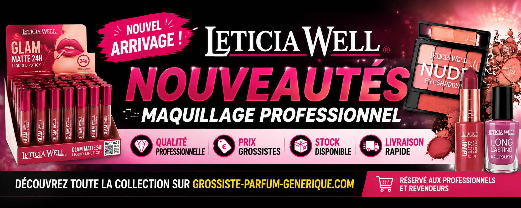 Grossiste maquillage leticia well